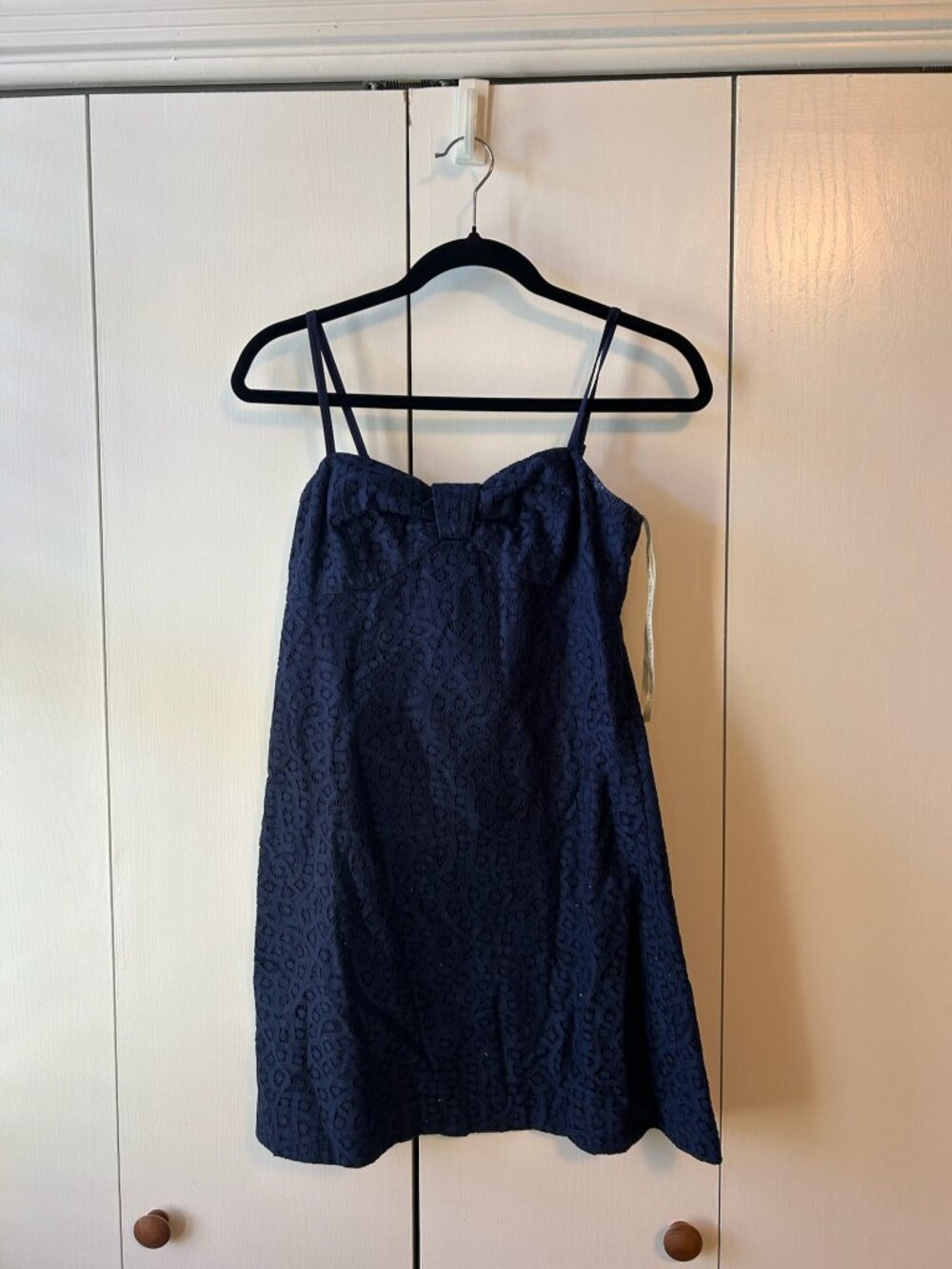 Lilly Pulitzer Karina Navy Lace Mini Dress 0